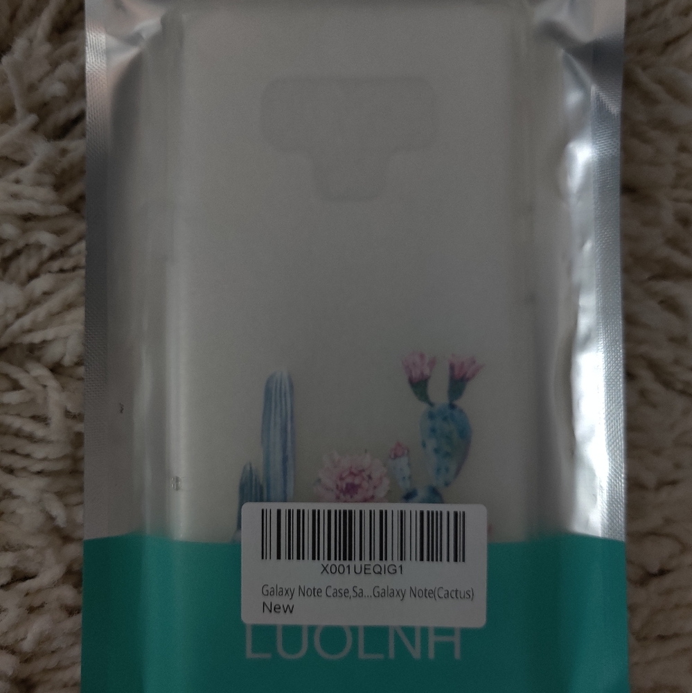 See through cactus phone case for samsung note 9